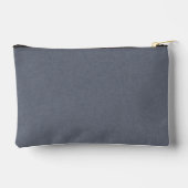 Pochette À Accessoires Personnalisé Moderne Elégant Linge Bleu Gris (Verso)