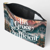 Pochette À Accessoires Personnalisé Sa grâce est Suffisamment chrétienne (Ouvrir)