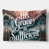 Pochette À Accessoires Personnalisé Sa grâce est Suffisamment chrétienne (Verso)