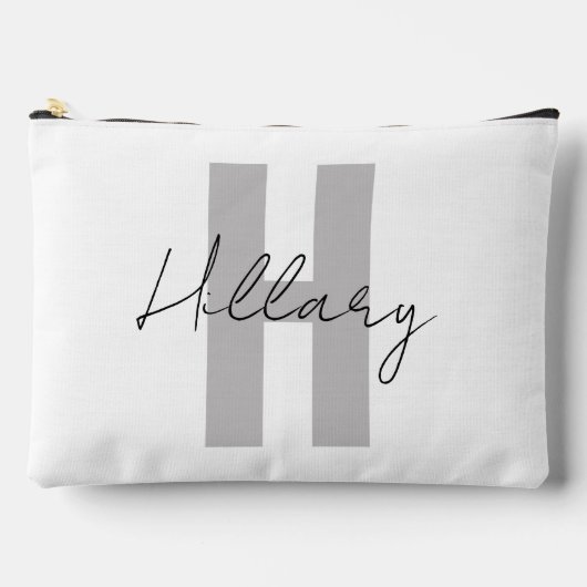 Pochette À Accessoires Personnalisé simple et moderne (Recto)