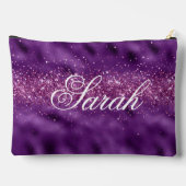 Pochette À Accessoires Personnalisé violet (Verso)