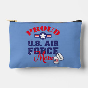 Pochette À Accessoires Personnaliser Chien Tag U.S Air Force Maman
