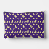Pochette À Accessoires Personnaliser Motif de canard en caoutchouc Purple (Verso)