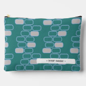 Pochette À Accessoires Personnaliser verte du collège Coque  Pouch (Recto)