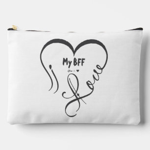 Pochette À Accessoires Personnalisez J'adore mon Meilleur Ami • Vous = ♥