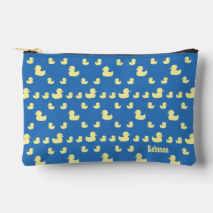 Pochette À Accessoires Personnalisez le Motif de canard en caoutchouc Zip
