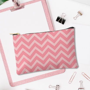 Pochette À Accessoires Petit Crayon de cosmétique rose Chevron Accessoire