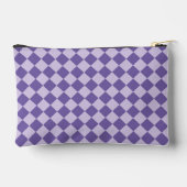 Pochette À Accessoires Petit motif diamant à carreaux violets (Verso)