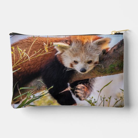 Pochette À Accessoires Petit panda rouge pâle (Verso)