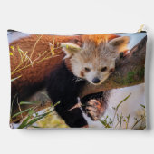 Pochette À Accessoires Petit panda rouge pâle (Verso)