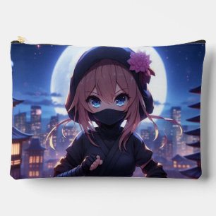Pochette À Accessoires Petite fille guerrière ninja