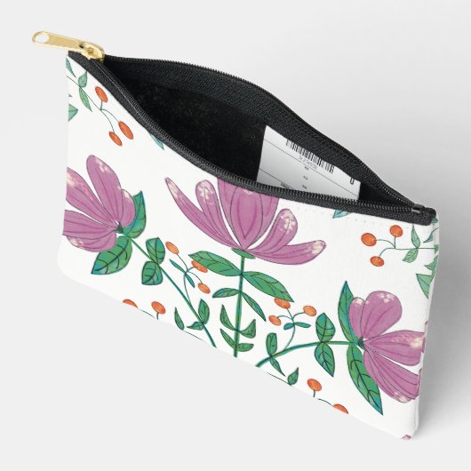 Pochette À Accessoires Petite florale (Ouvrir)