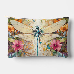 Pochette À Accessoires Petite libellule Et Fleur sauvage