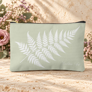 Pochette À Accessoires Petite Nature Inspirée Vert Sauge Clair Fougère Bl