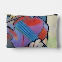 Petite poche d'accessoires pour violon Abstrait