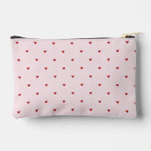 Pochette À Accessoires Petits cœurs rouges Mignons roses Saint-Valentin (Verso)