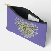 Pochette À Accessoires petits pétales blancs (Ouvrir)