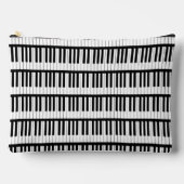 Pochette À Accessoires Piano Instrument de musicien noir et blanc (Recto)