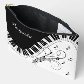 Pochette À Accessoires Piano Keyboard Music Design avec nom (Ouvrir)