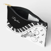 Pochette À Accessoires Piano Keyboard Music Design w Name (Ouvrir)