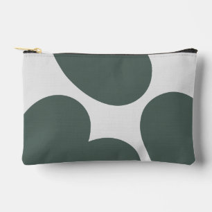 Pochette À Accessoires pièces de cœurs ivoire vert olive stylé