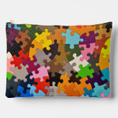 Pochette À Accessoires Pièces de puzzle colorées (Recto)