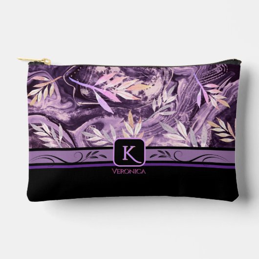 Pochette À Accessoires Pierre rose pourpre - Pierre rose - Monogramme mod (Recto)