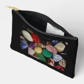 Pochette À Accessoires Pierres précieuses colorées (Ouvrir)