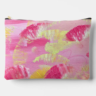Pochette À Accessoires Pink Abstract Art Zipper Pouch or Makeup Bag