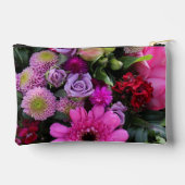 Pochette À Accessoires Pink and Violet Flowers Personalised (Verso)