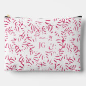 Pochette À Accessoires Pink Beach Monstera Tropical Feuilles Accessoire P (Recto)