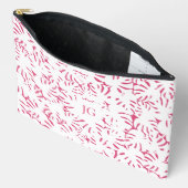 Pochette À Accessoires Pink Beach Monstera Tropical Feuilles Accessoire P (Ouvrir)