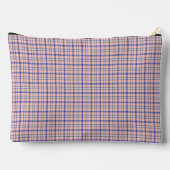Pochette À Accessoires Pink Blue Plaid Classic Pattern Retro (Verso)