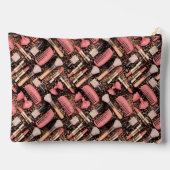 Pochette À Accessoires Pink Cosmetics Pattern Glitter  (Verso)