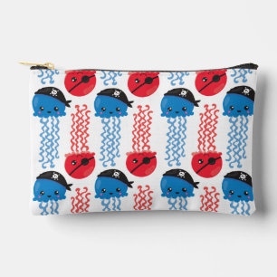Pochette À Accessoires Pirate Jellyfish, Motif de méduses, Sea Animaux