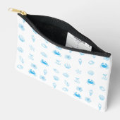 Pochette À Accessoires Plage grecque minimaliste (Ouvrir)