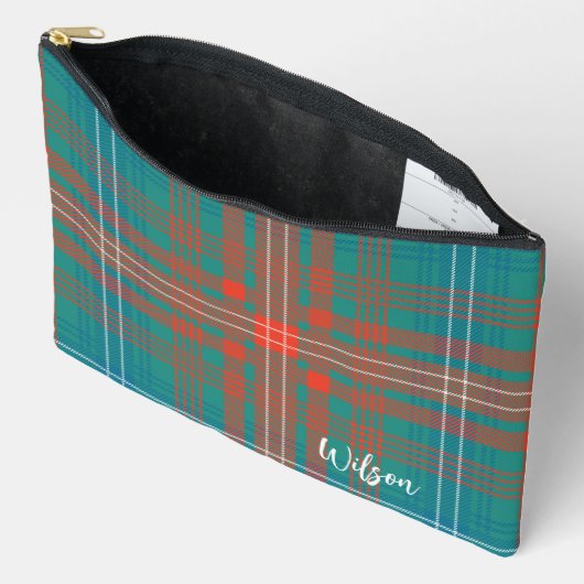 Pochette À Accessoires Plaid Classic Rustique Wilson Tartan (Ouvrir)