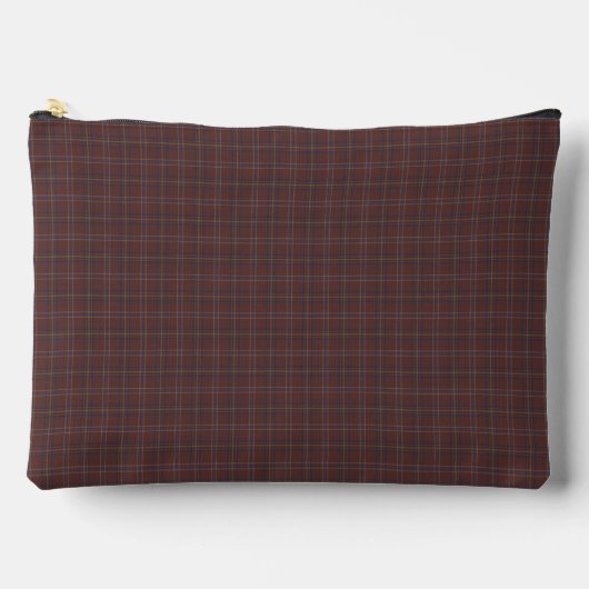 Pochette À Accessoires Plaid Congo Brun et mélange épicé (Recto)
