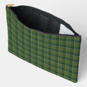 Pochette À Accessoires Plaid de forêt et de feuillage persistant vert fon (Ouvrir)
