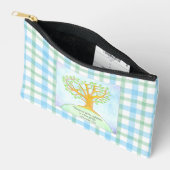 Pochette À Accessoires Plaid de l'Arbre de Vie (Ouvrir)