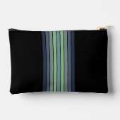 Pochette À Accessoires Planche de surf bleu et vert rétro (Verso)