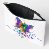 Pochette À Accessoires Plateau papillon personnalisé (Ouvrir)