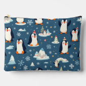 Pochette À Accessoires Playful Penguin Pattern (Recto)