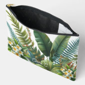 Pochette À Accessoires Plumeria tropicale Pouch Accessoire Floral (Ouvrir)