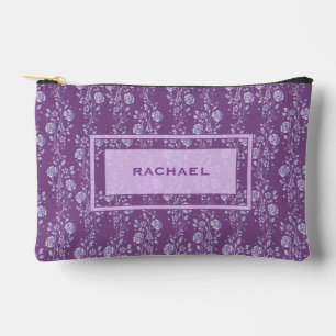 Pochette À Accessoires Plutôt violet et floral Lilac Personnalisé