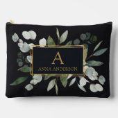 Pochette À Accessoires Poche Accessoire Monogramme Aquarelle Feuilles Ver (Recto)