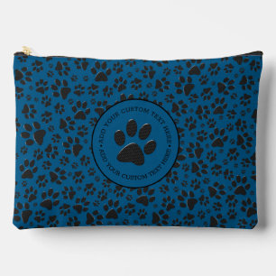 Pochette À Accessoires Poches de chien noir et blanc Pointe de Polka sur