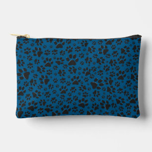 Pochette À Accessoires Poches de chien noir et blanc Pointe de Polka sur