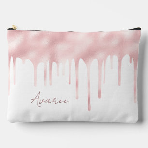 Pochette À Accessoires Poches de peinture rose personnalisées