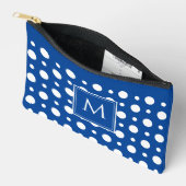 Pochette À Accessoires Points Blancs Bleus (Ouvrir)